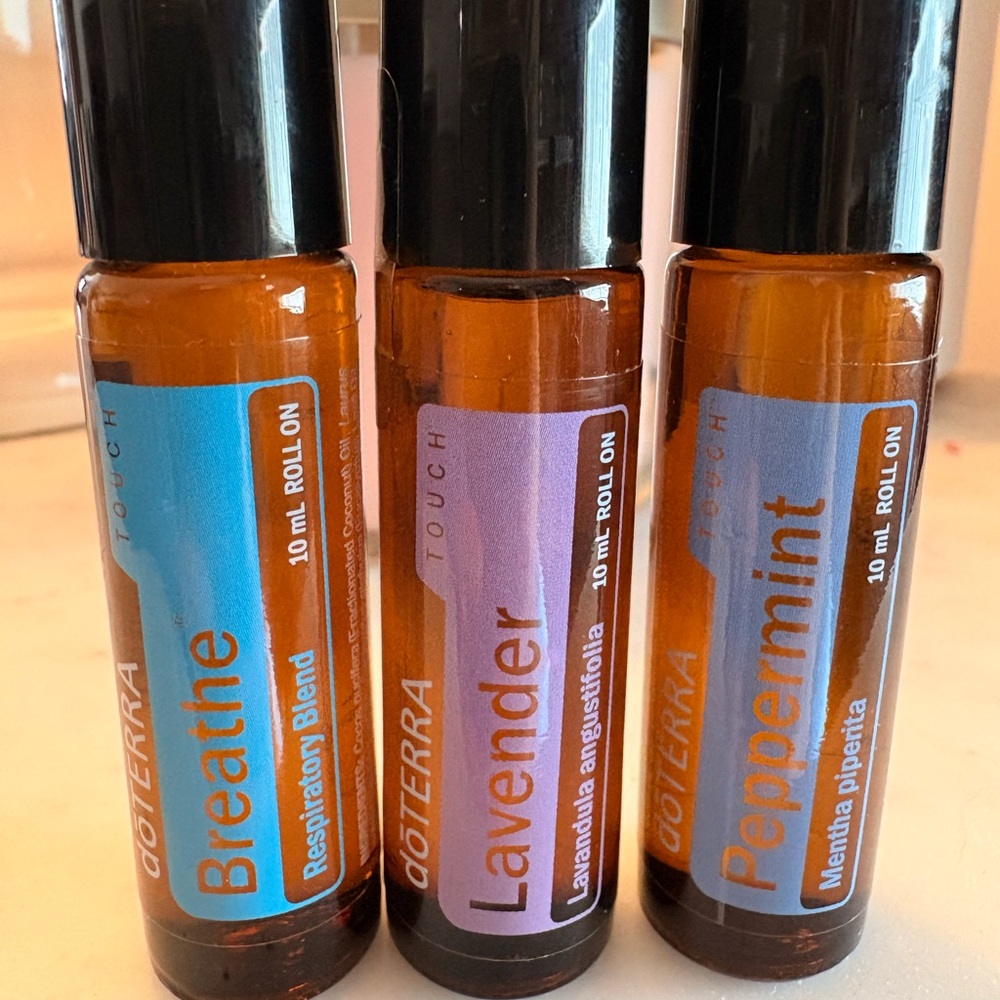 doTERRA Breathe, Lavender, and Peppermint Roll-Ons